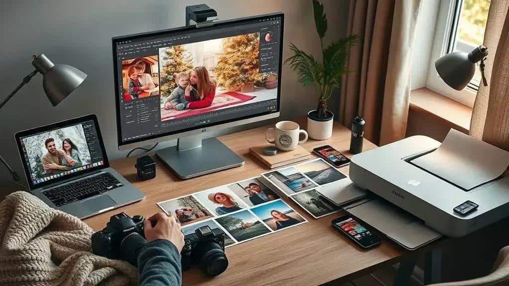 Edição leve e como imprimir ou compartilhar suas fotos Edição leve e como imprimir ou compartilhar suas fotos