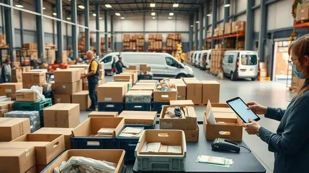 Embalagem, transporte e logística reversa para o Natal