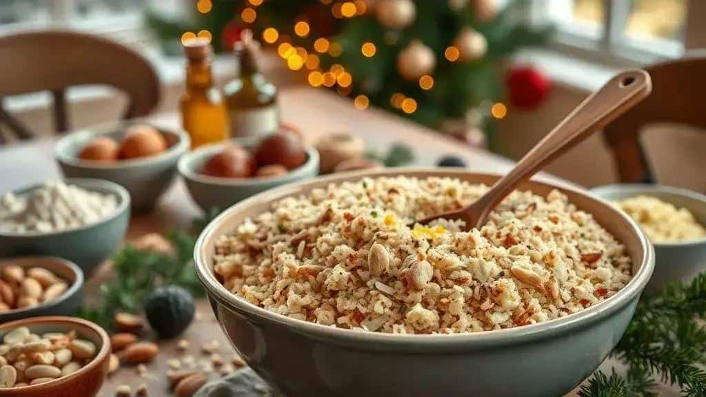 Farofa vegana de castanhas — versão saborosa sem ingredientes animais