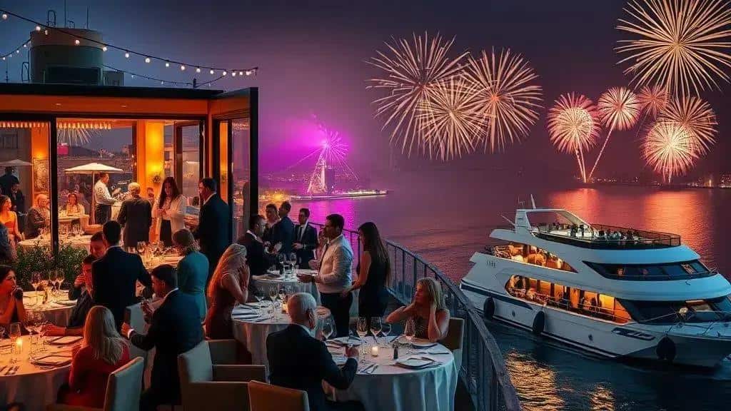 Festas e eventos pagos: clubes, cruzeiros e jantares especiais