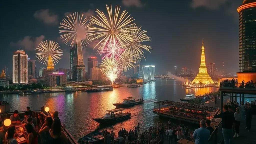 Festas e queima de fogos nas principais cidades