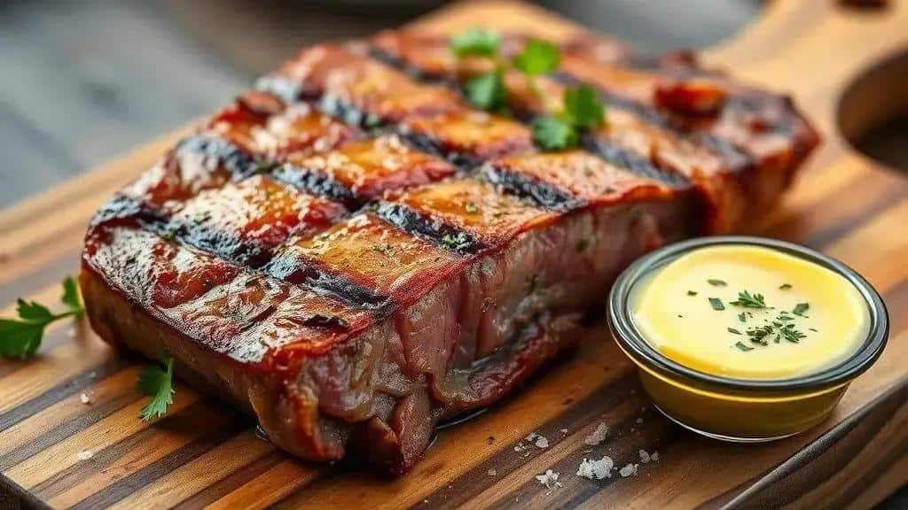 Fraldinha Assada com Manteiga e Alho