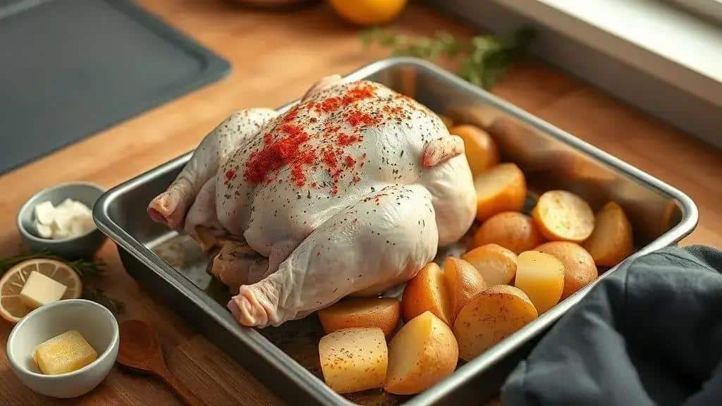 frango assado rápido — como preparar o frango assado rápido