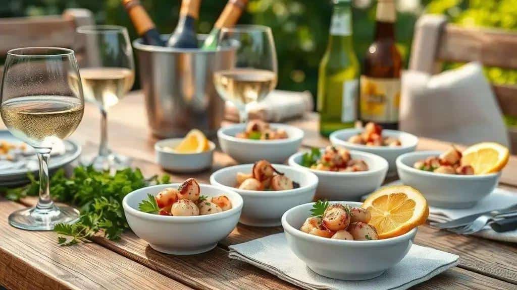 Harmonização e como servir como petisco de verão Harmonização e como servir como petisco de verão