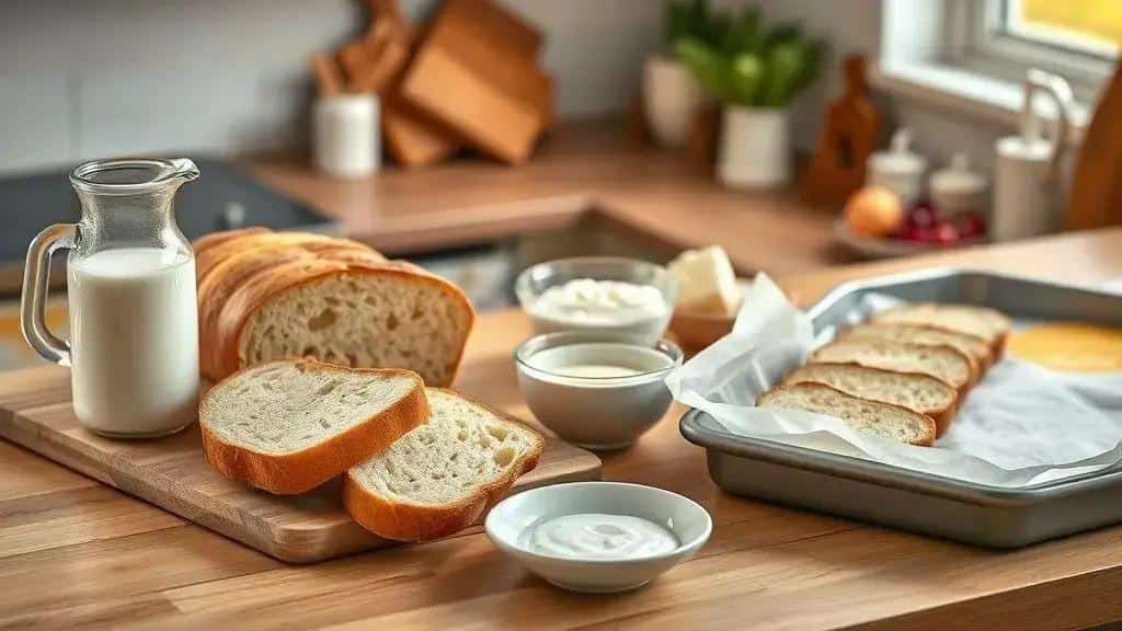 Ingredientes da rabanada de forno