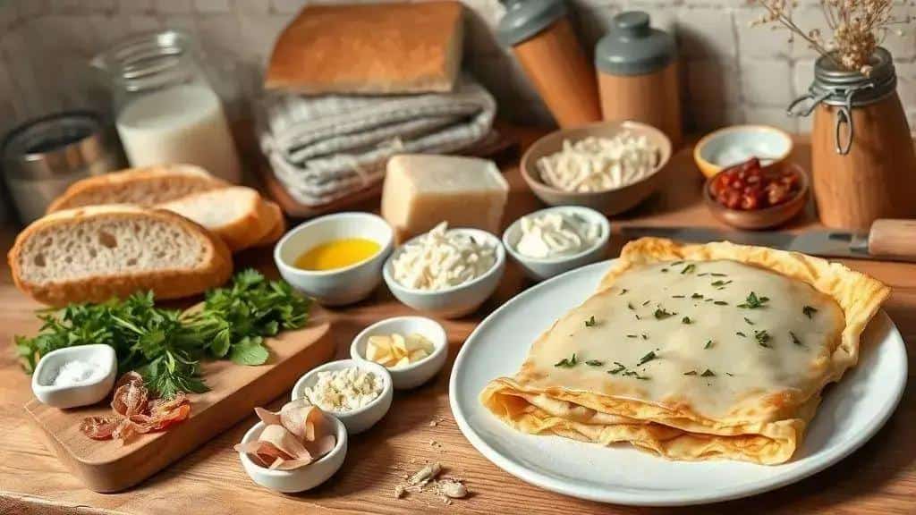 Ingredientes da rabanada salgada (queijo, ervas e variações)