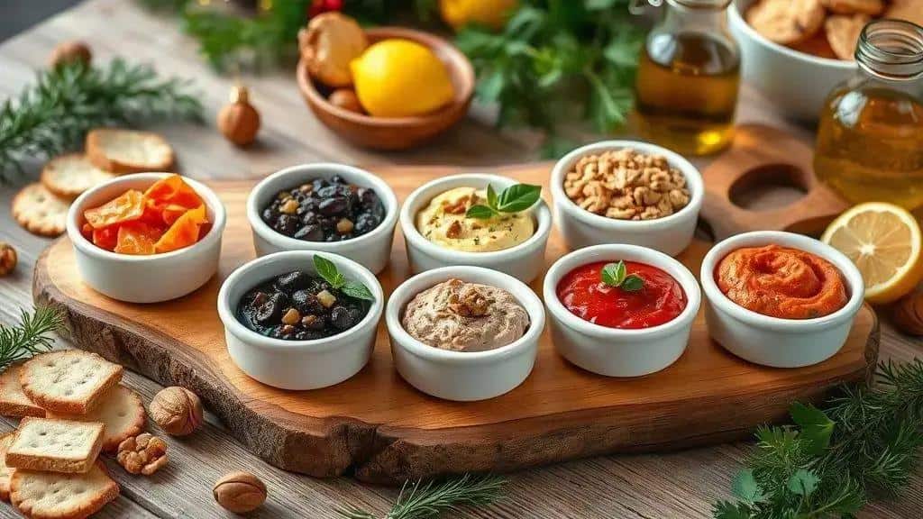 Ingredientes das 6 receitas de patês gourmet