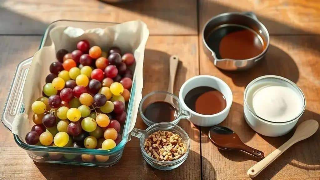 Ingredientes do bombom uva travessa