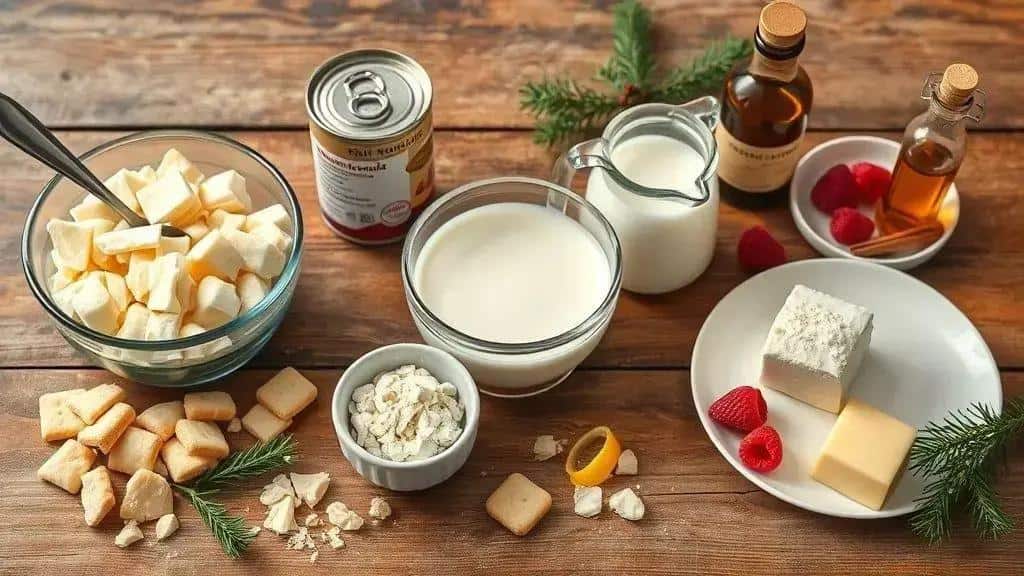 ingredientes do pavê de chocolate branco