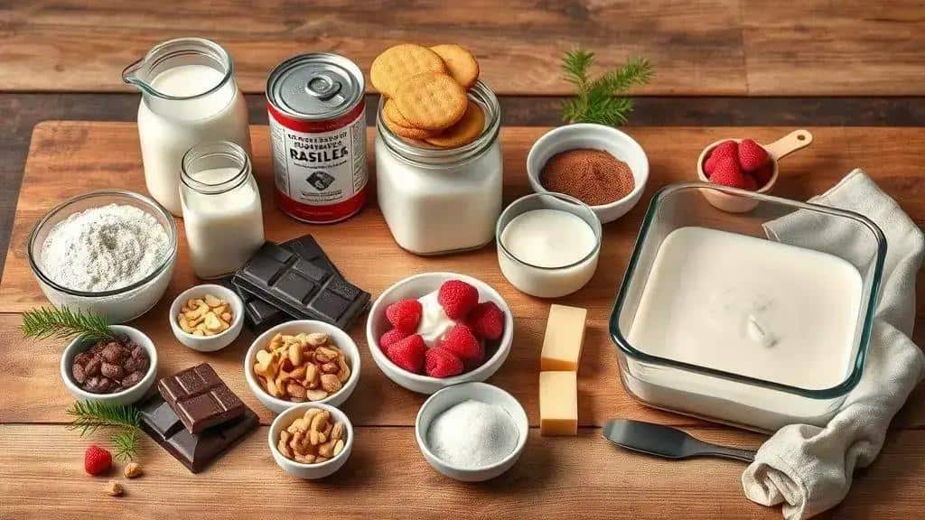 ingredientes do pavê de chocolate e suas variações