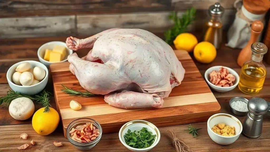 Ingredientes do peru assado Ingredientes do peru assado