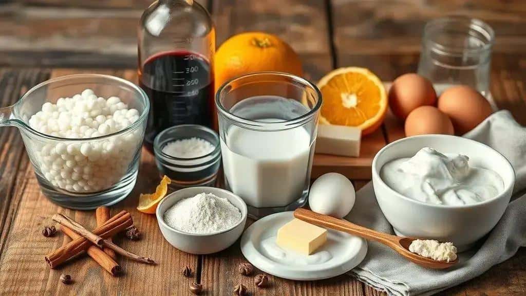 Ingredientes do sagu de vinho tinto