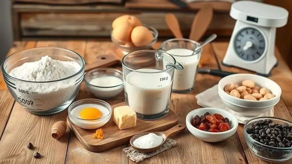 Ingredientes essenciais para panetone caseiro