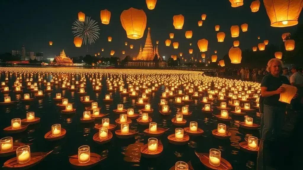 Lanternas flutuantes: festivais, datas e alternativas no réveillon