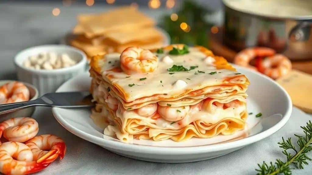 Lasanha de camarão e requeijão — ingredientes, preparo e variações
