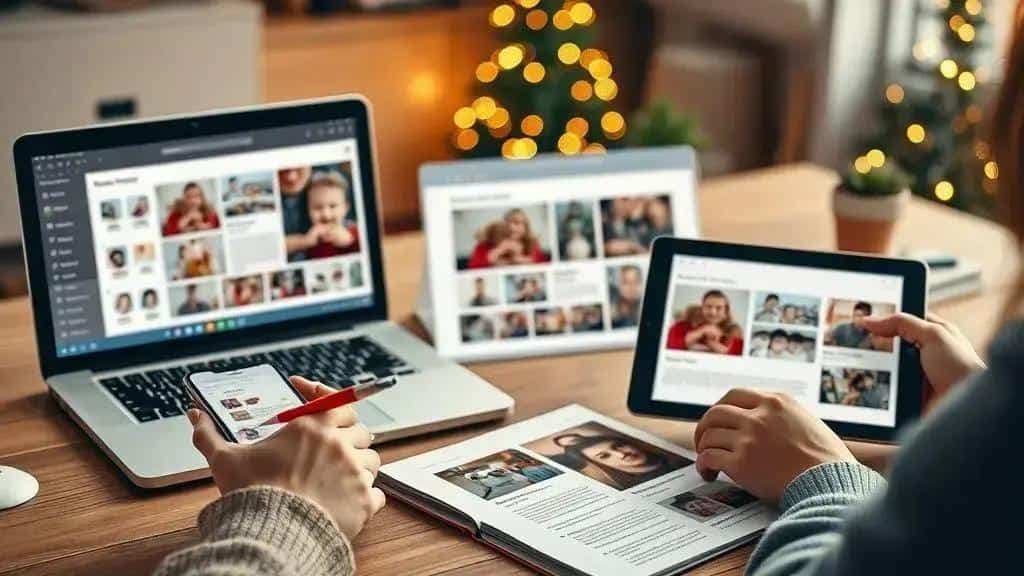 Layout e design para álbuns digitais: templates, apps e dicas práticas
