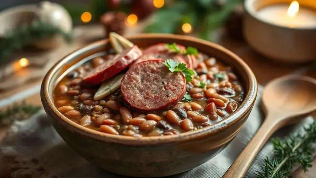 Lentilha da Virada com Linguiça