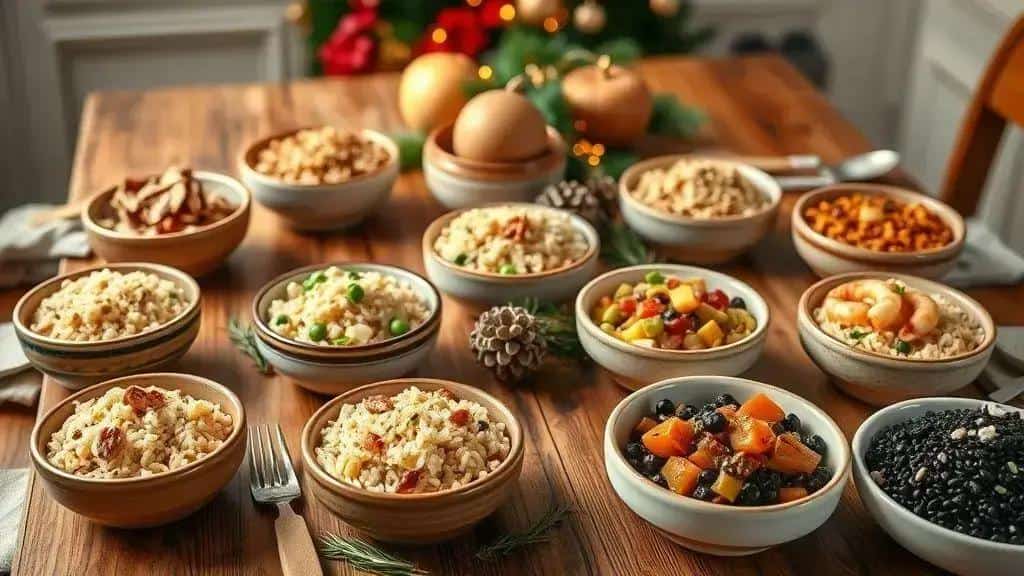 Lista das 10 receitas de arroz especial (breve descrição de cada uma)