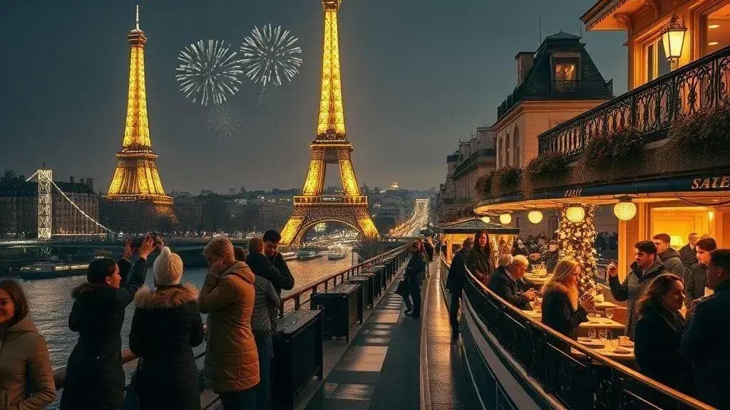Melhores pontos para ver os fogos e celebrações em Paris