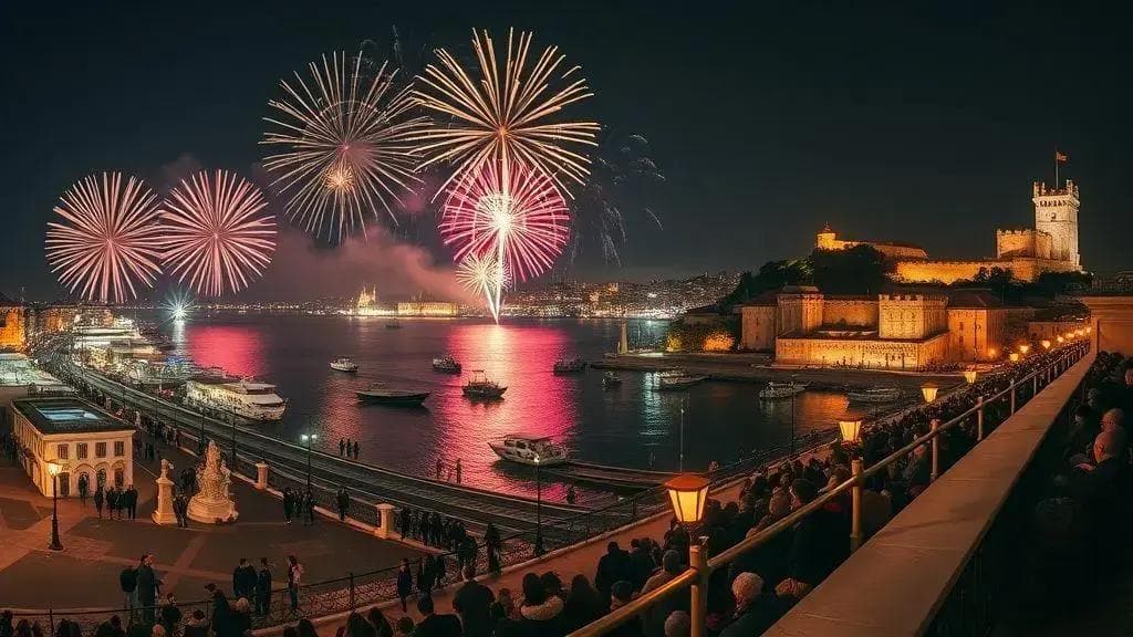 Melhores pontos para ver os fogos em Lisboa