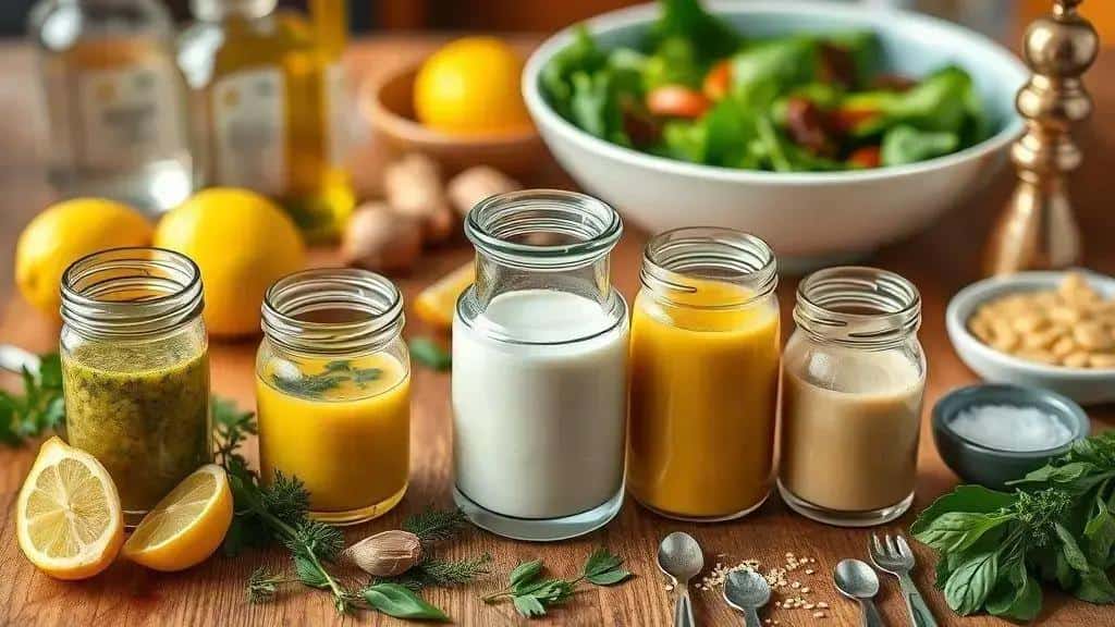 Molhos e temperos que valorizam cada salada