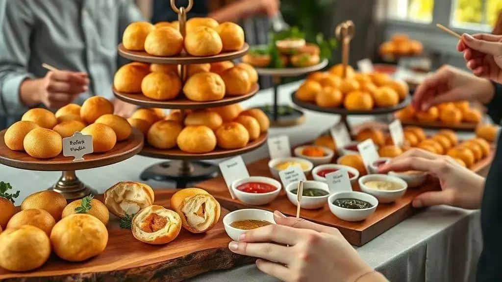 Montagem, apresentação e sugestões para servir em festas