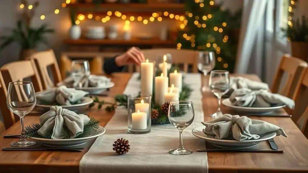 monte a mesa e a decoração: iluminação, centros e detalhes práticos
