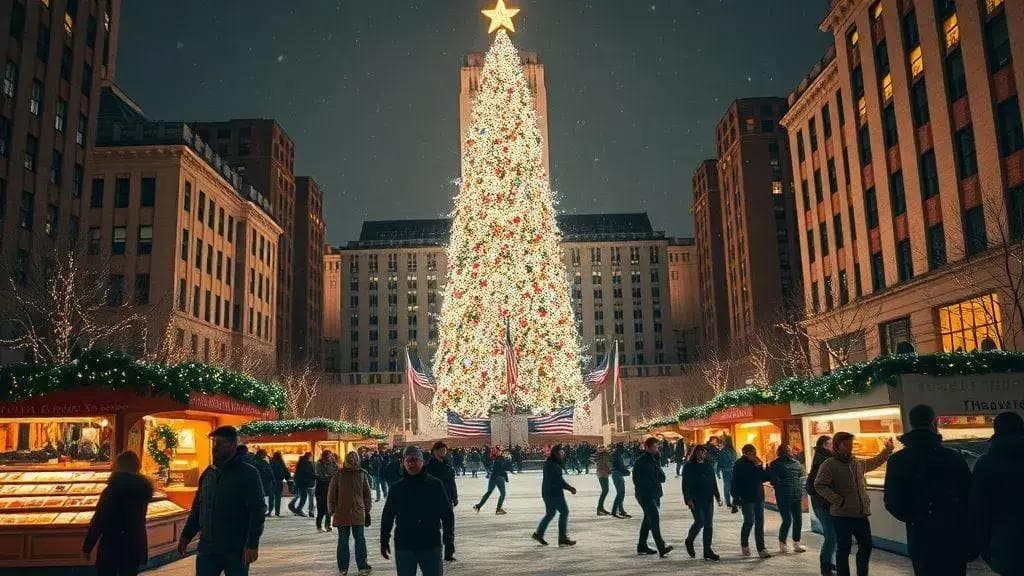 Natal em Nova York: Guia Completo para Ver a Árvore do Rockefeller Center e os Mercados.