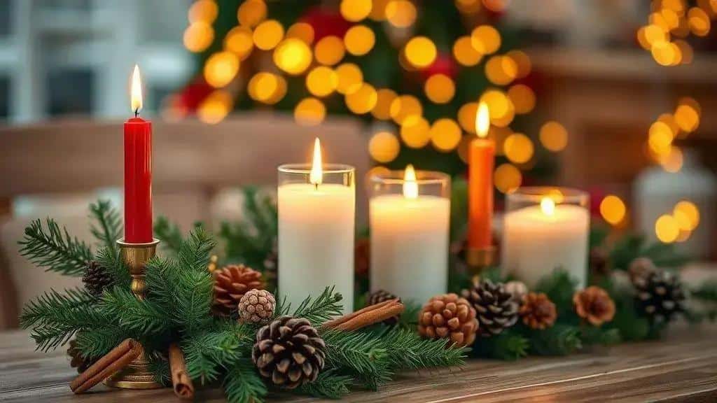 O significado das velas na decoração de Natal