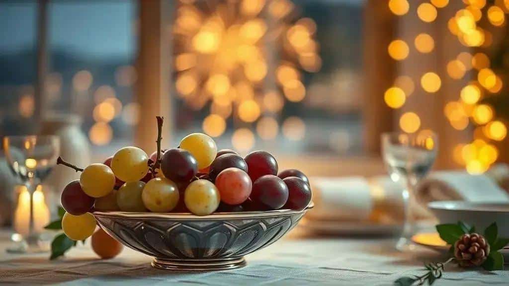 O significado de comer uvas na virada do ano