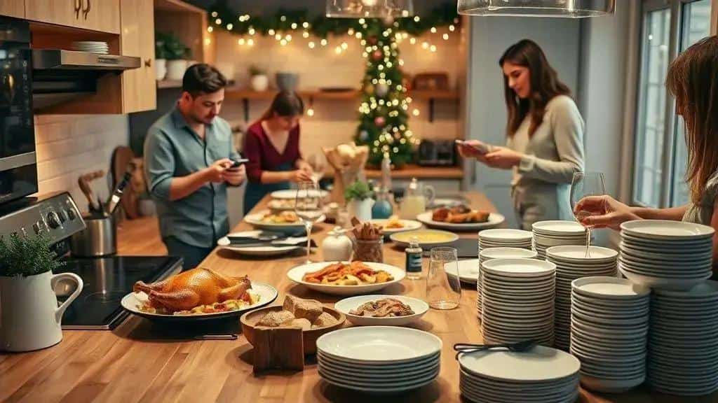 Organização da cozinha e divisão de tarefas em crise