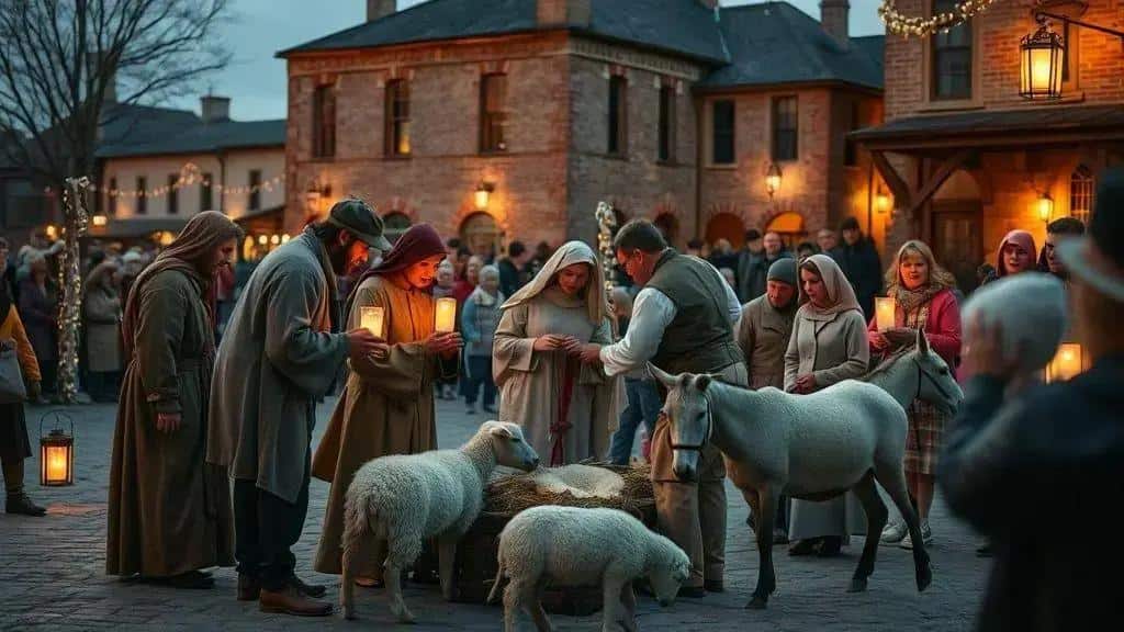 Origem e história do presépio vivo em Bethlehem (EUA)