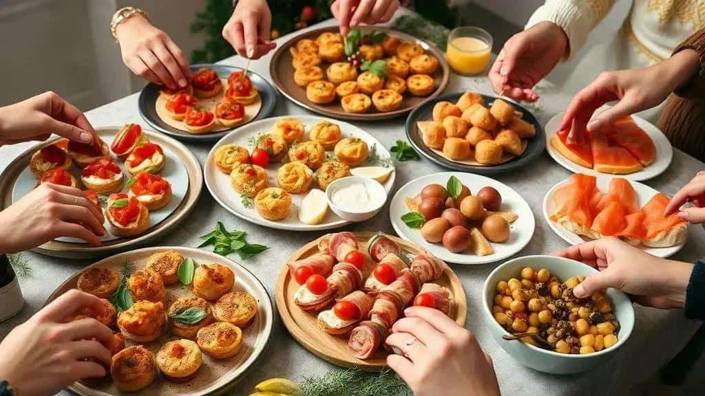 Os 10 aperitivos fáceis (cada receita inclui ingredientes, preparo e variações)