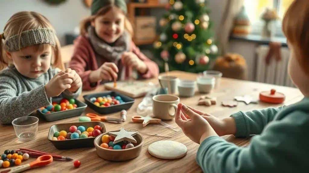 Passo a passo: oficinas de artesanato natalino que fortalecem as mãos