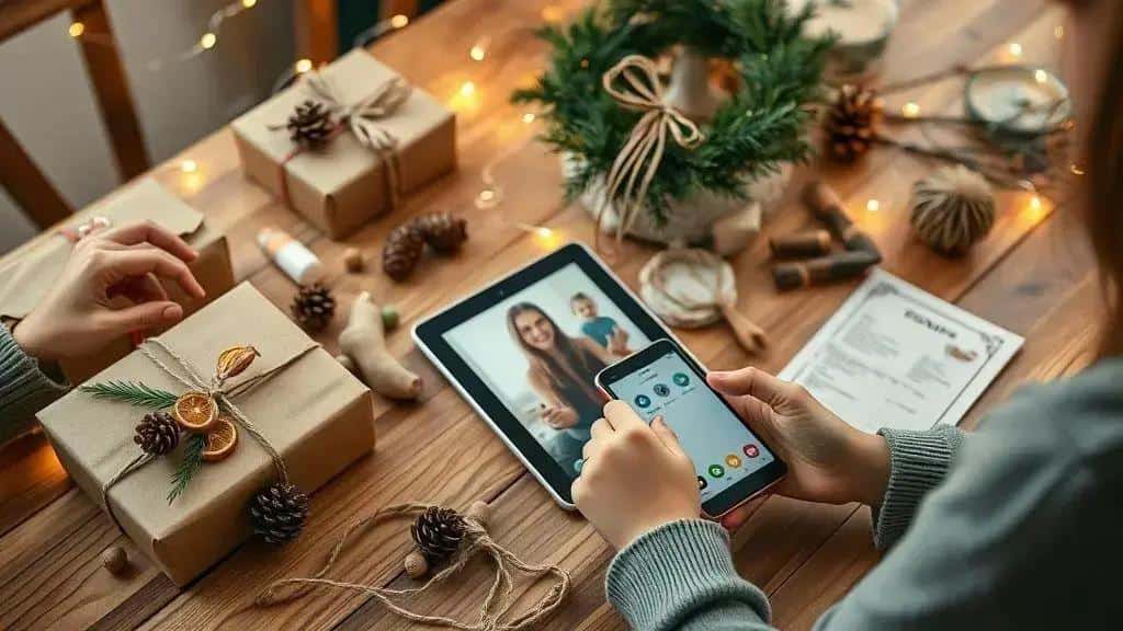 passo a passo para montar um Natal digital sustentável em casa