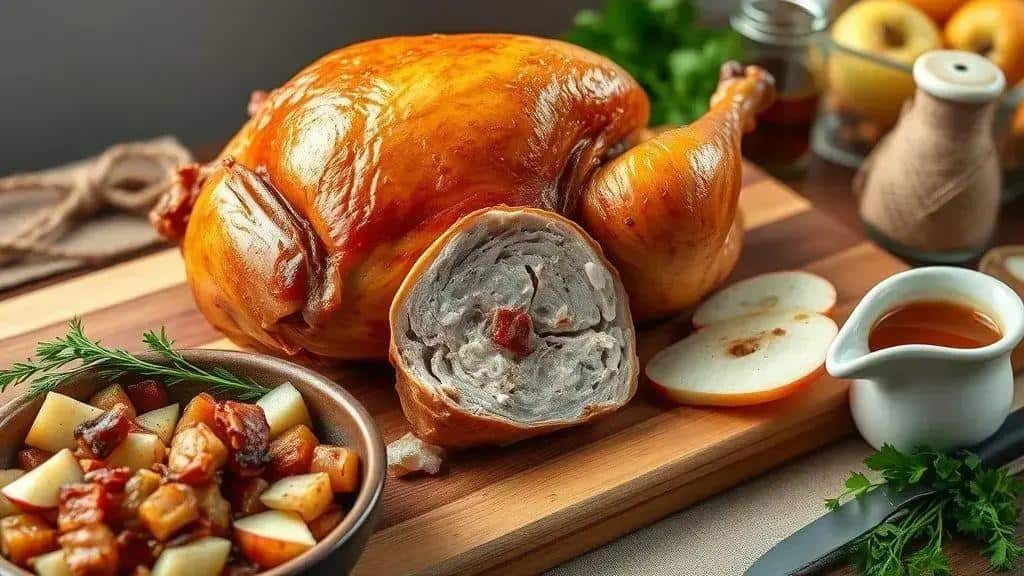 Peru recheado à brasileira: ingredientes e como preparar Peru recheado à brasileira: ingredientes e como preparar