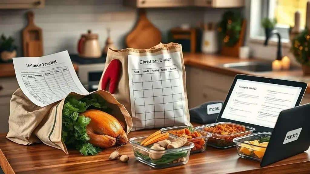 Planejamento e cronograma para a ceia de Natal