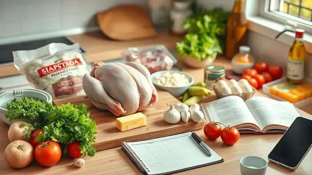 Planejamento: lista de compras e cronograma rápido