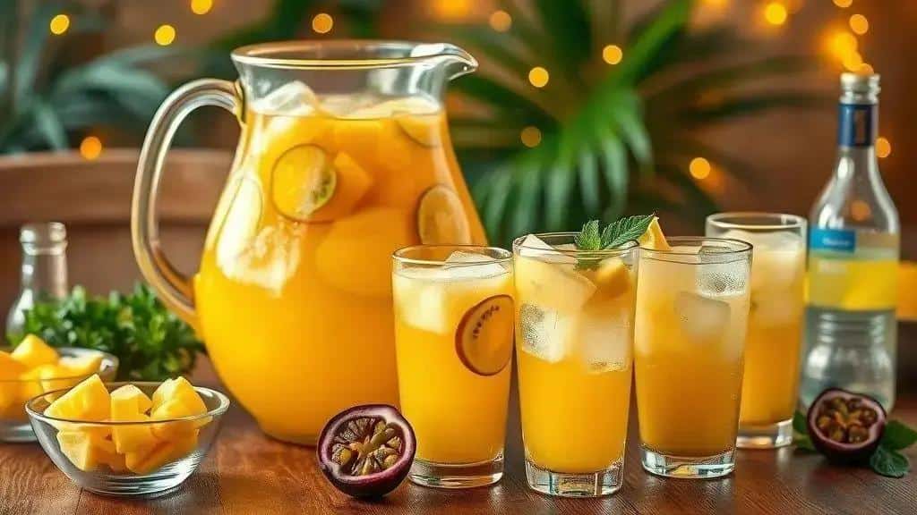 Ponche tropical sem álcool: ingredientes e como preparar