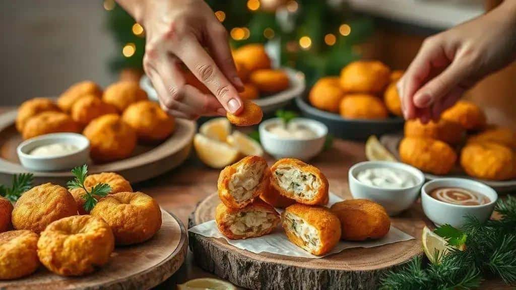 Por que bolinhos fritos fazem sucesso na ceia de Natal Por que bolinhos fritos fazem sucesso na ceia de Natal