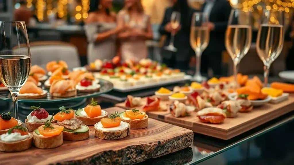 Por que canapés funcionam tão bem no réveillon