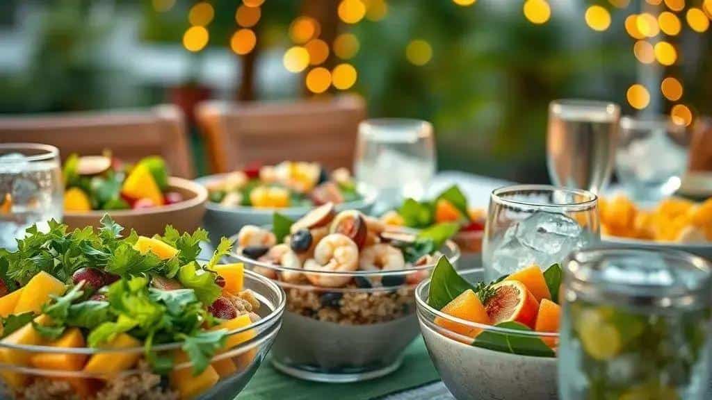 Por que escolher saladas de fim de ano no calor