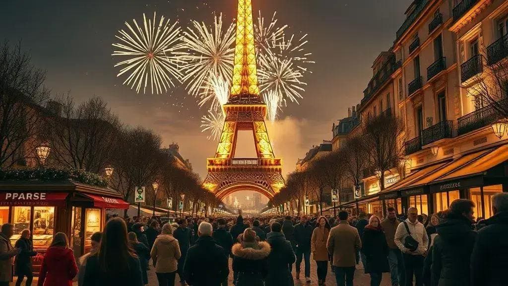 por que passar o réveillon na Torre Eiffel e Champs-Élysées