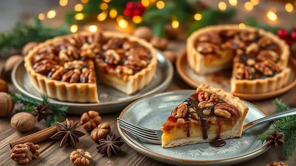 Por que torta de nozes combina com o Natal Por que torta de nozes combina com o Natal