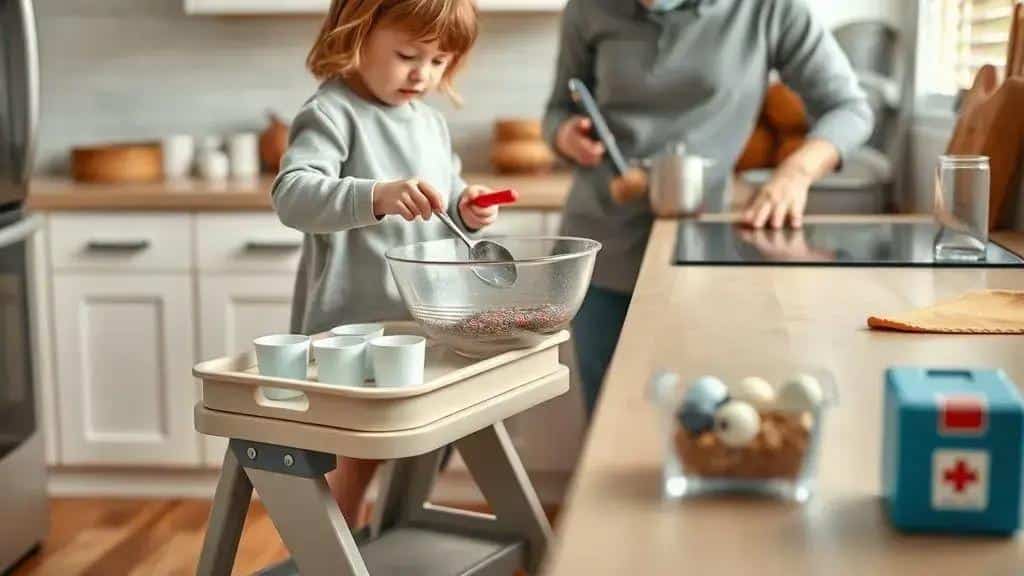 Preparando a cozinha para crianças: segurança e organização