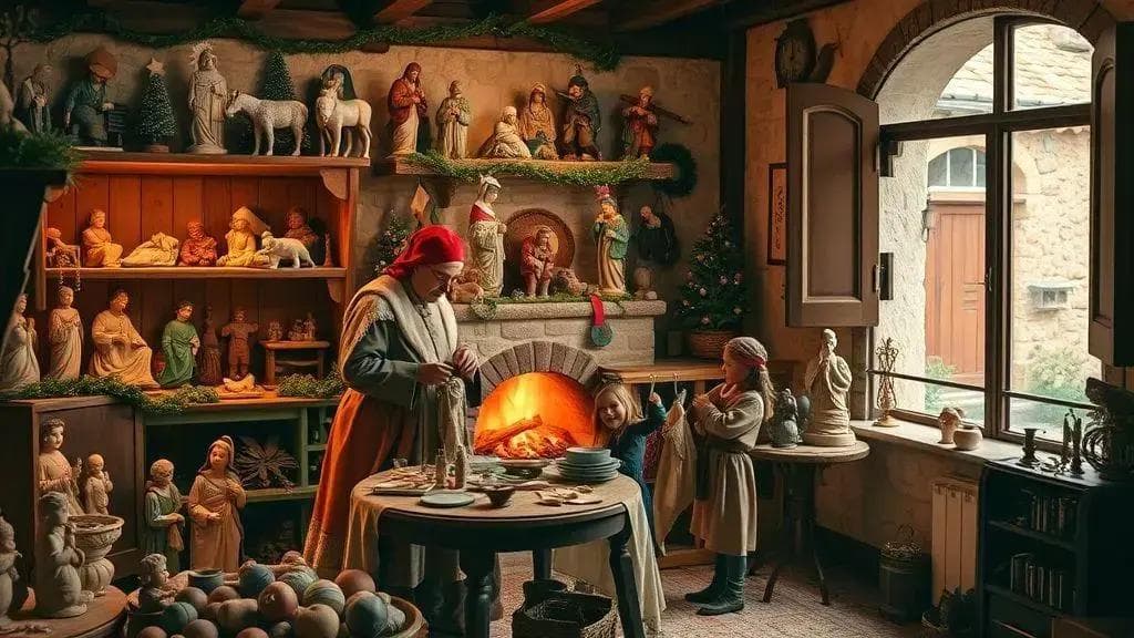 Presépio, La Befana e figuras folclóricas Presépio, La Befana e figuras folclóricas