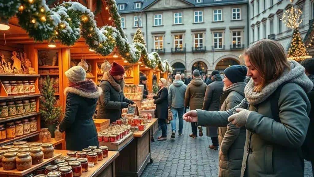 Principais atrações: barracas, comidas típicas e artesanato local Principais atrações: barracas, comidas típicas e artesanato local
