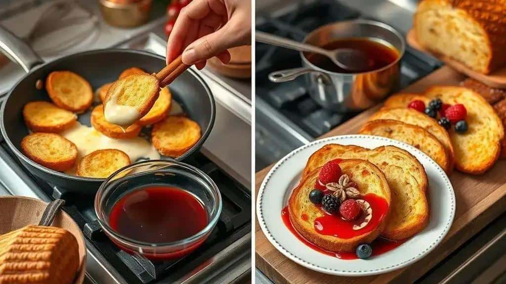 Rabanada de panettone com calda de vinho (receita 3): preparo e dicas