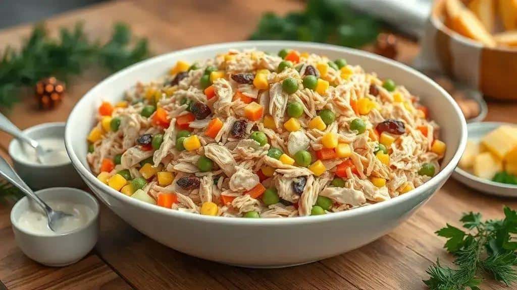 Salpicão de frango cremoso: receita e variações Salpicão de frango cremoso: receita e variações