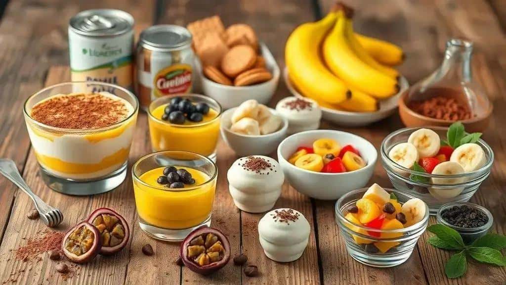 sobremesas práticas para 2025 — ingredientes e variações